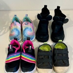 Toddler Girl Shoes Bundle Sneakers Boots Size 7–8 Zara Skechers Cat & Jack